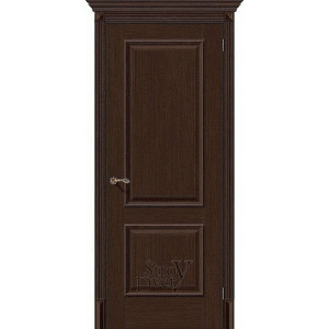 Межкомнатная дверь из экошпона Классико-12 (Thermo Oak) глухая