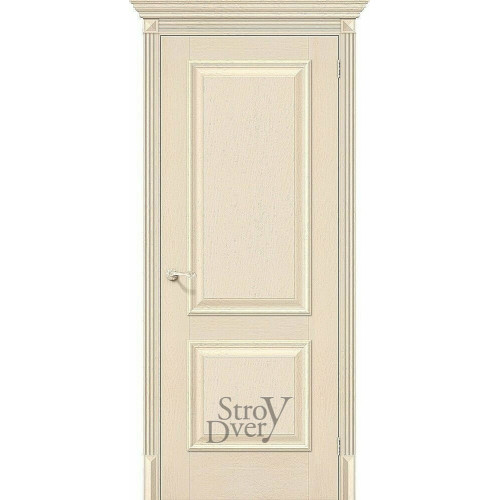 Межкомнатная дверь из экошпона Классико-12 (Ivory) глухая