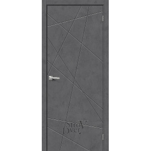 Межкомнатная дверь из экошпона Граффити-5 (Slate Art) глухая