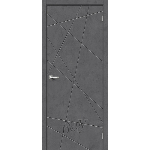 Межкомнатная дверь из экошпона Граффити-5 (Slate Art) глухая