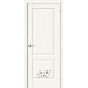 Межкомнатная дверь из экошпона Неоклассик-32 (White Wood) глухая