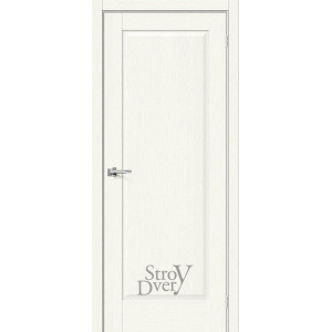 Межкомнатная дверь из экошпона Прима-10 (White Wood) глухая