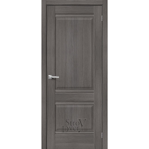 Межкомнатная дверь из экошпона Прима-2 (Grey Veralinga) глухая