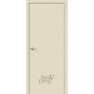 Эмалированная межкомнатная дверь Браво-0 (Cream) глухая