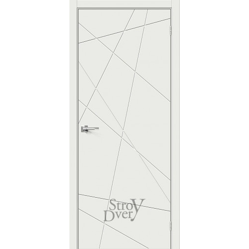 Межкомнатная дверь ПВХ Граффити-5 (Super White) глухая