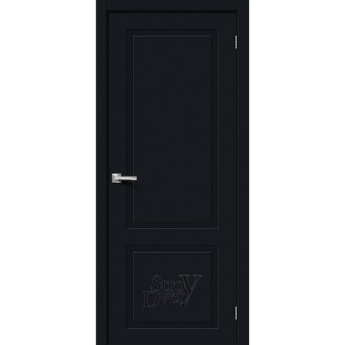 Межкомнатная дверь ПВХ Граффити-12 (Total Black) глухая