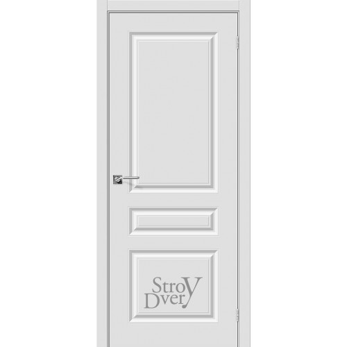 Межкомнатная дверь ПВХ Скинни-14 (П-23 (Белый)) глухая