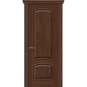 Межкомнатная дверь Амальфи (Т-32 (Виски)) натуральный шпон, глухая