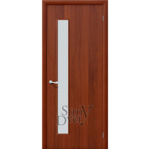Строительная дверь ГОСТ Л-11 ПО (итальянский орех) ламинированная, остекленная