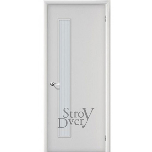 Строительная дверь ГОСТ Л-23 ПО (белый) остекленная